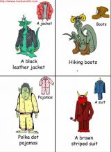 衣服类卡片1